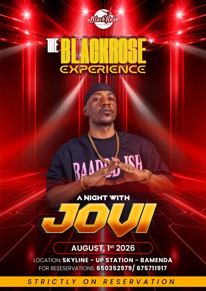 Official flyer — The BlackRose Experience, A Night With Jovi, August 1 2026